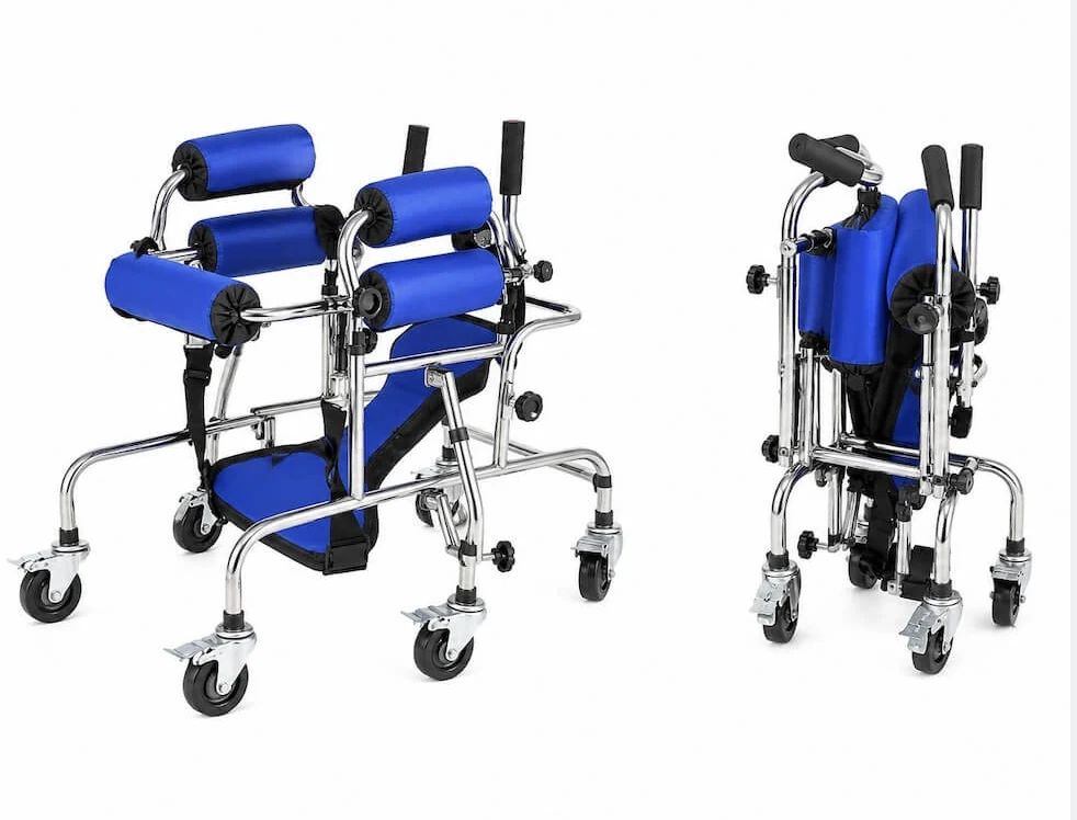 Rollator rehabilitasi anak warna biru